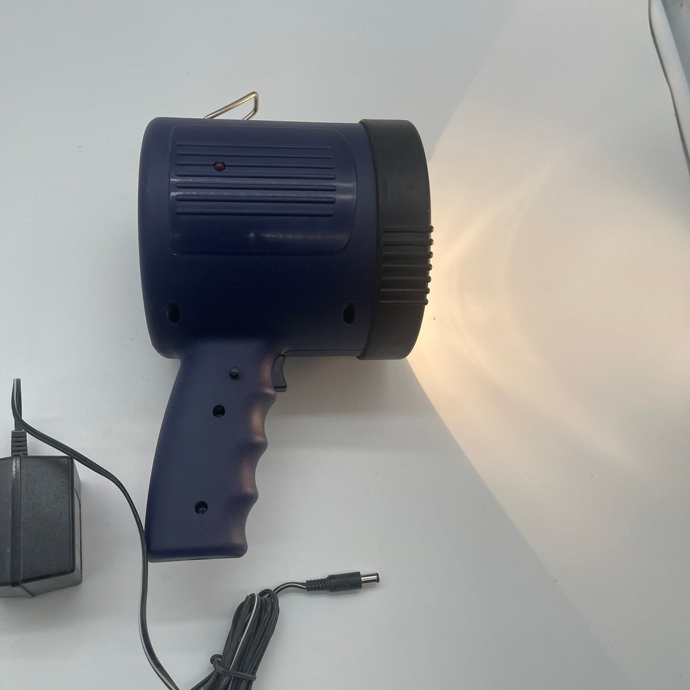Vintage‎ Industrial High Power Rechargeable Pistol Grip Spotlight - Navy Blue